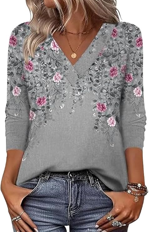 Arianwen - Bluse mit weichem Griff und V-Ausschnitt