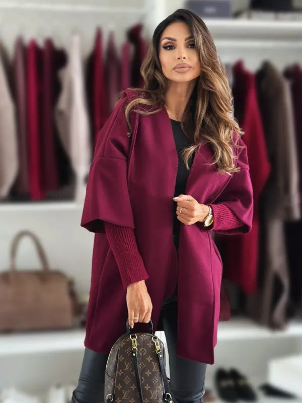 Esteliane - Lässiger Cardigan mit Cape-Ärmeln