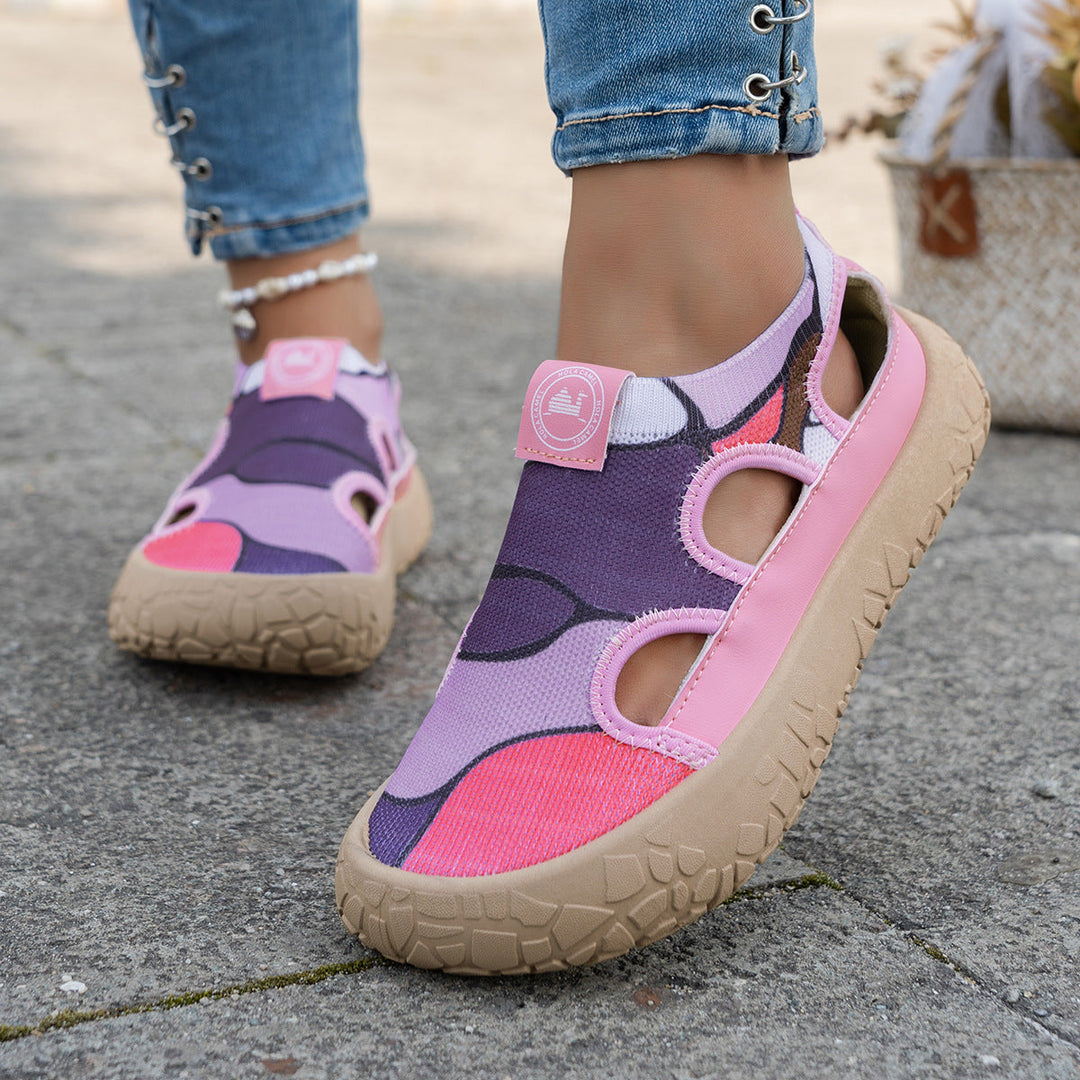 Maelina - orthopädische, gepolsterte Walking-Sneaker