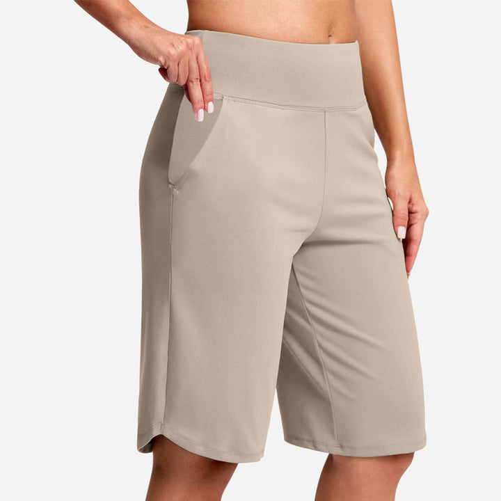 Odeliora - Komfortable hoch taillierte Bermudashorts