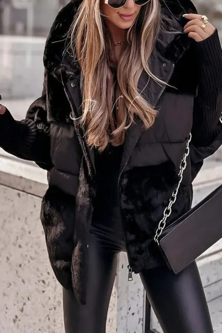 Audra - Isolierende Winterjacke mit Kapuze