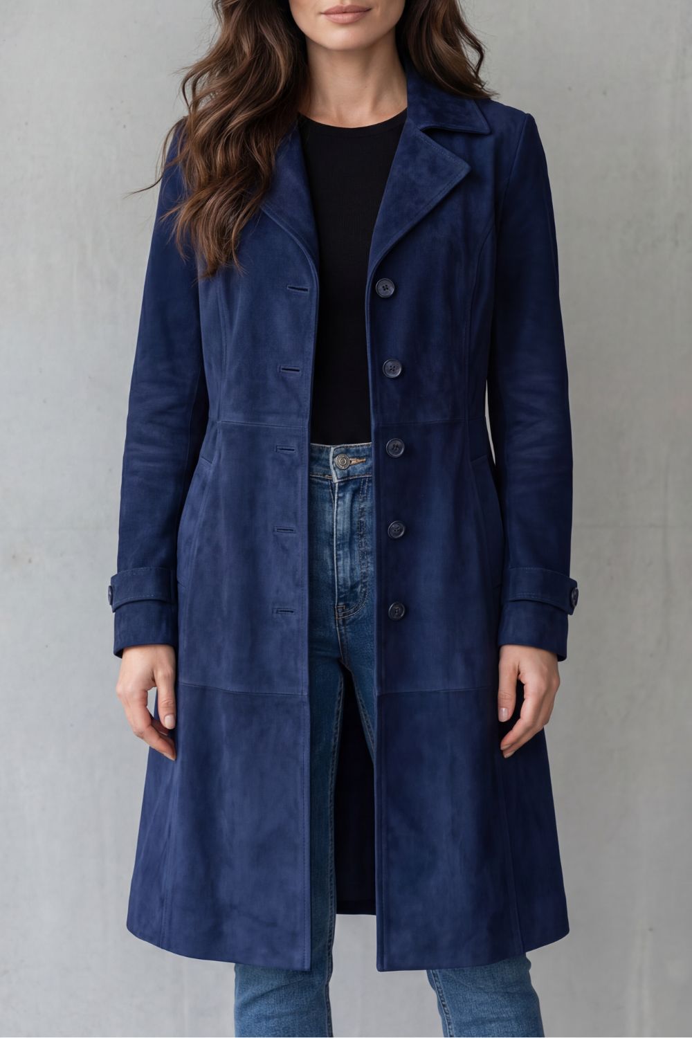 Arlene - Massgeschneiderter Longline-Mantel
