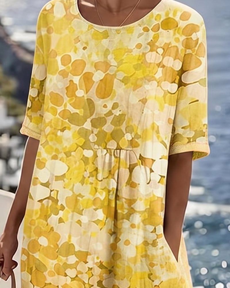 Adria - Soft-Touch A-Linien-Midikleid