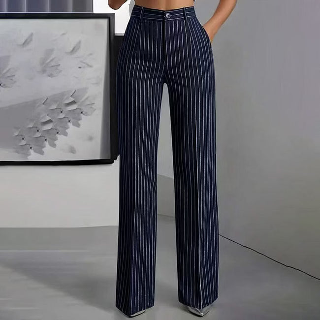 Blyss - elegante gestreifte Wide-Leg-Hose