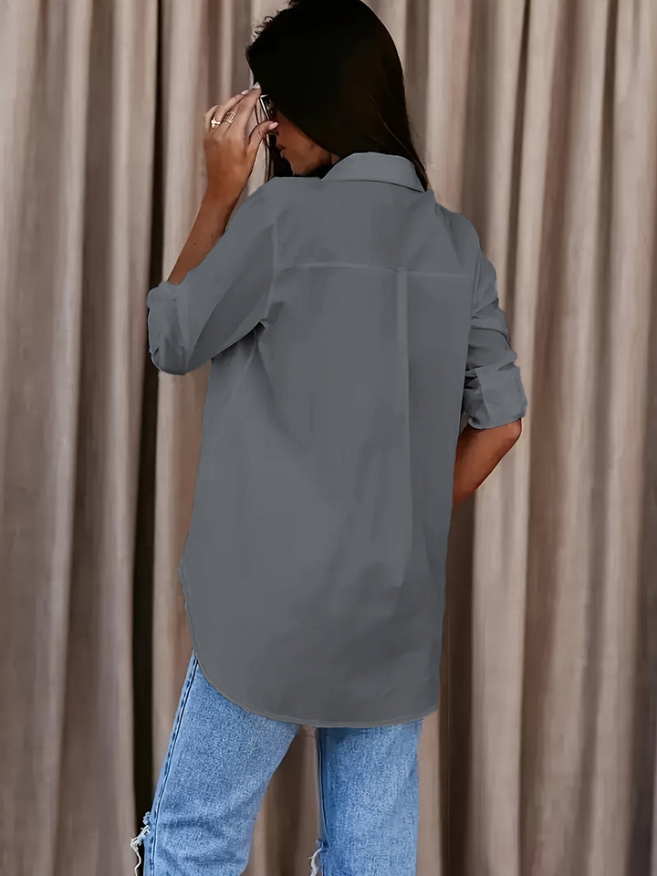 Saskia - Softtouch-Shirt mit Reverskragen