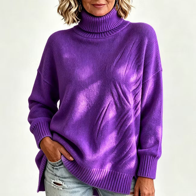 Bettina - Lässiger Strickpullover mit langen Ärmeln