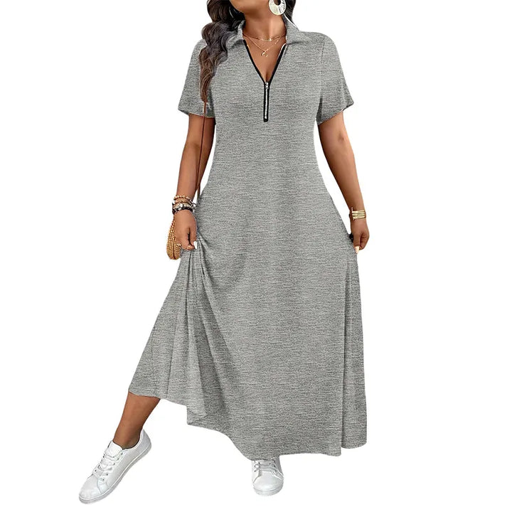 Primelle - Maxikleid mit weicher Haptik und Reissverschluss am Ausschnitt