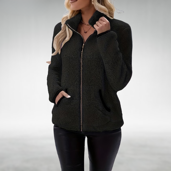 Zafrielle - Weichgriffige Jacke mit Reissverschluss