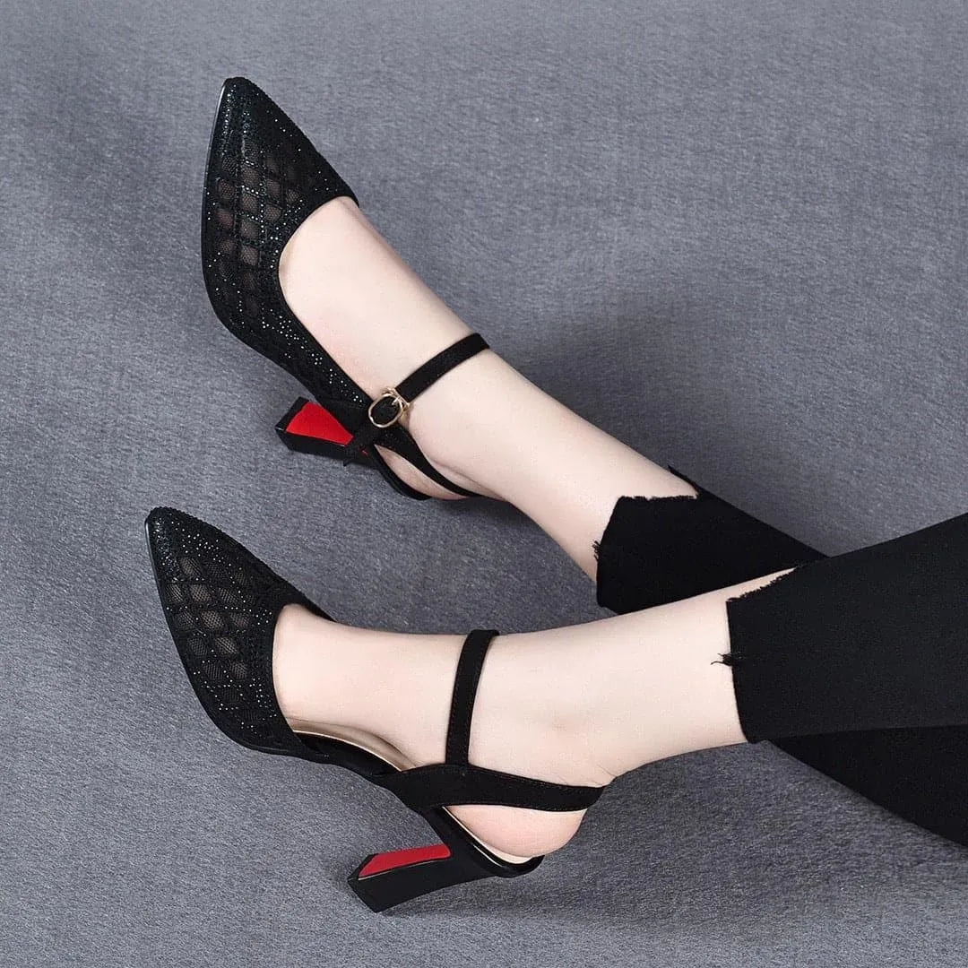 Delyse - Premium-Pumps mit Blockabsatz