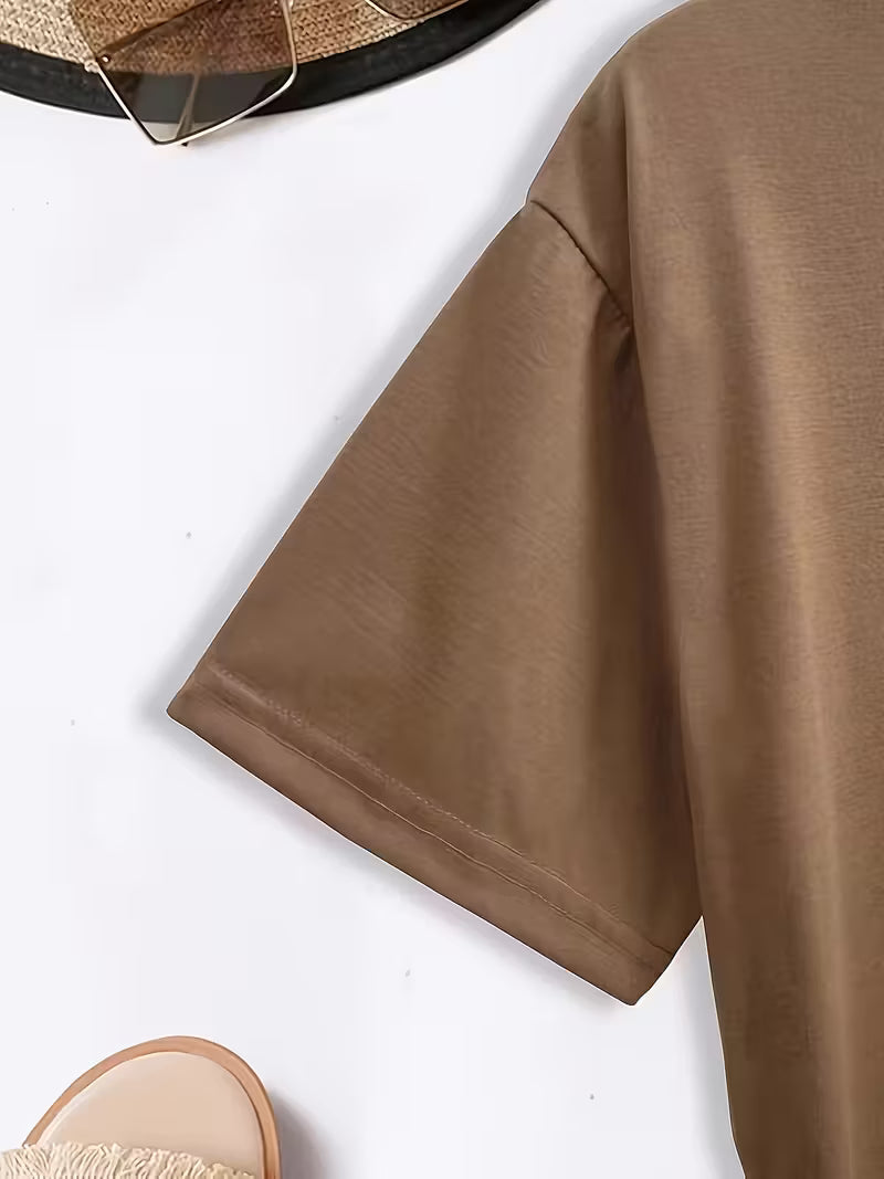 Sarai - T-Shirt mit Kaffeeherz-Print