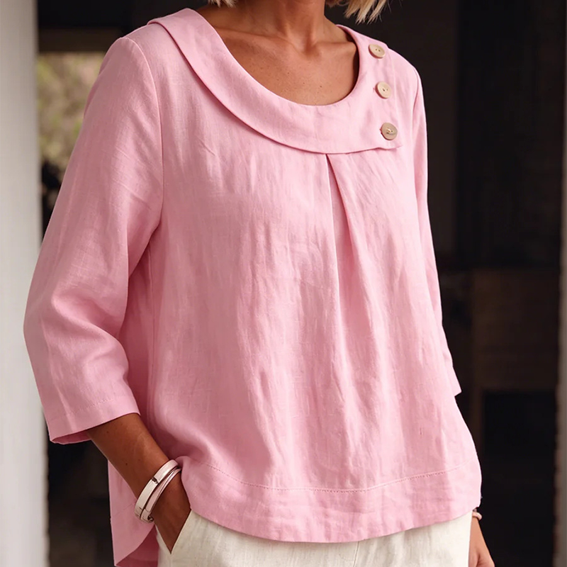 Brionelle - Leinenbluse mit Soft-Touch