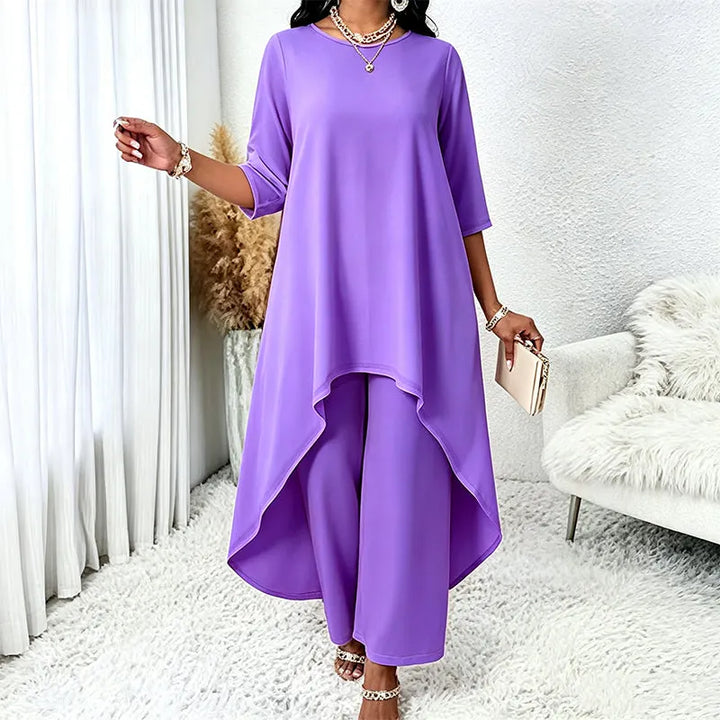 Laurivelle - Soft-Touch Maxikleid in grossen Grössen