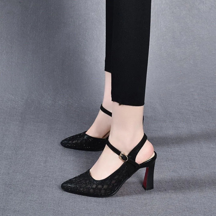 Delyse - Premium-Pumps mit Blockabsatz