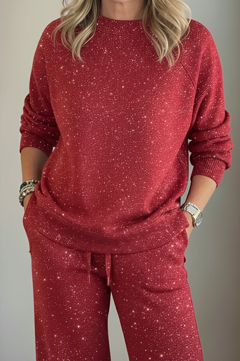 Celia - Jacke und Hose in Schimmer-Optik