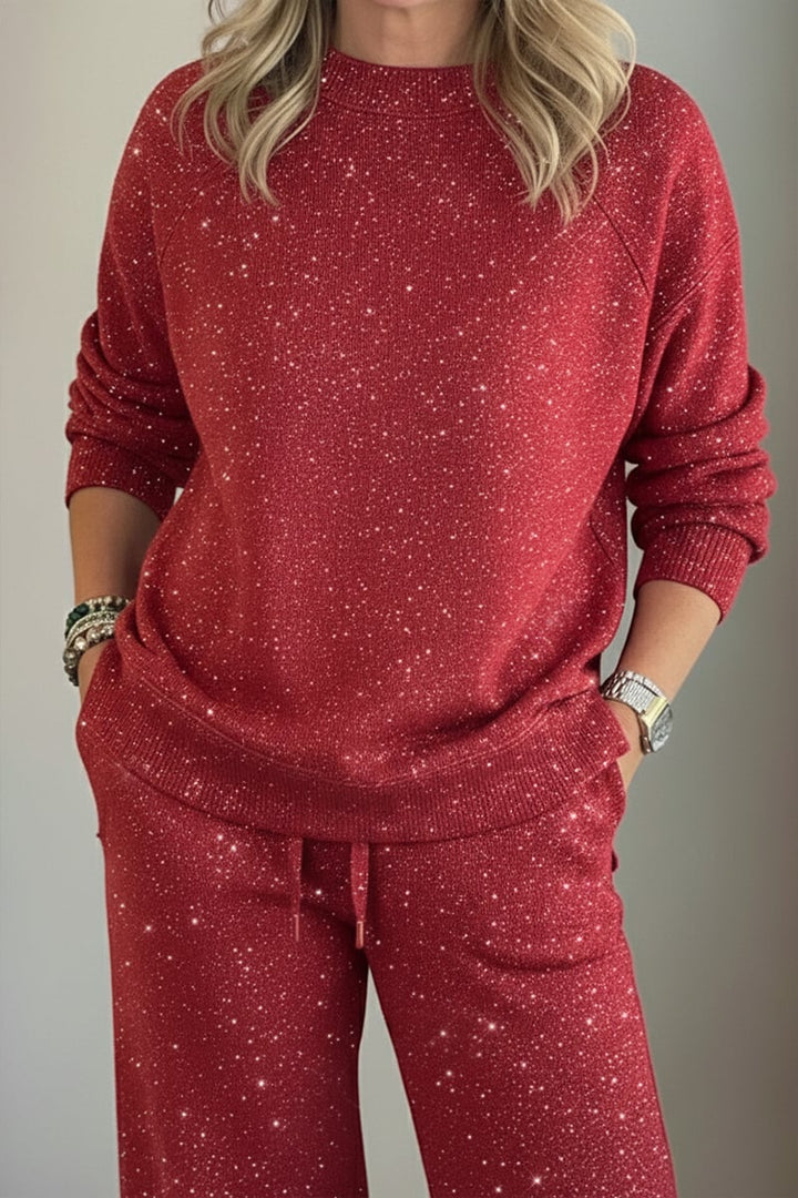 Celia - Jacke und Hose in Schimmer-Optik