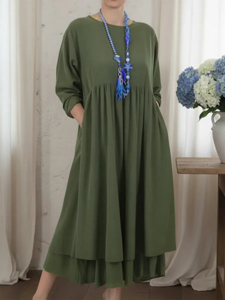 Agatha - Midi-A-Linien-Kleid mit Soft-Touch