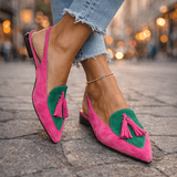 Delisia - Handgefertigte Sandalen mit Quastenriemen