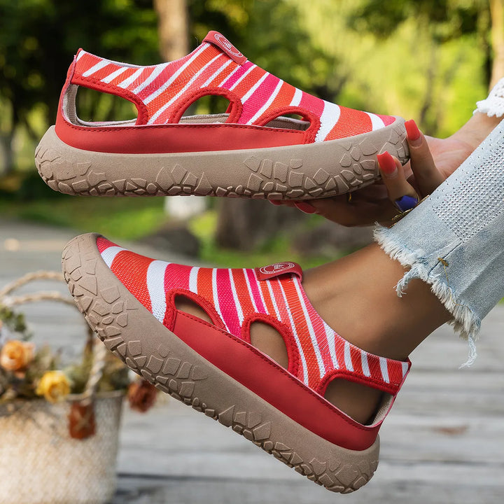 Maelina - orthopädische, gepolsterte Walking-Sneaker