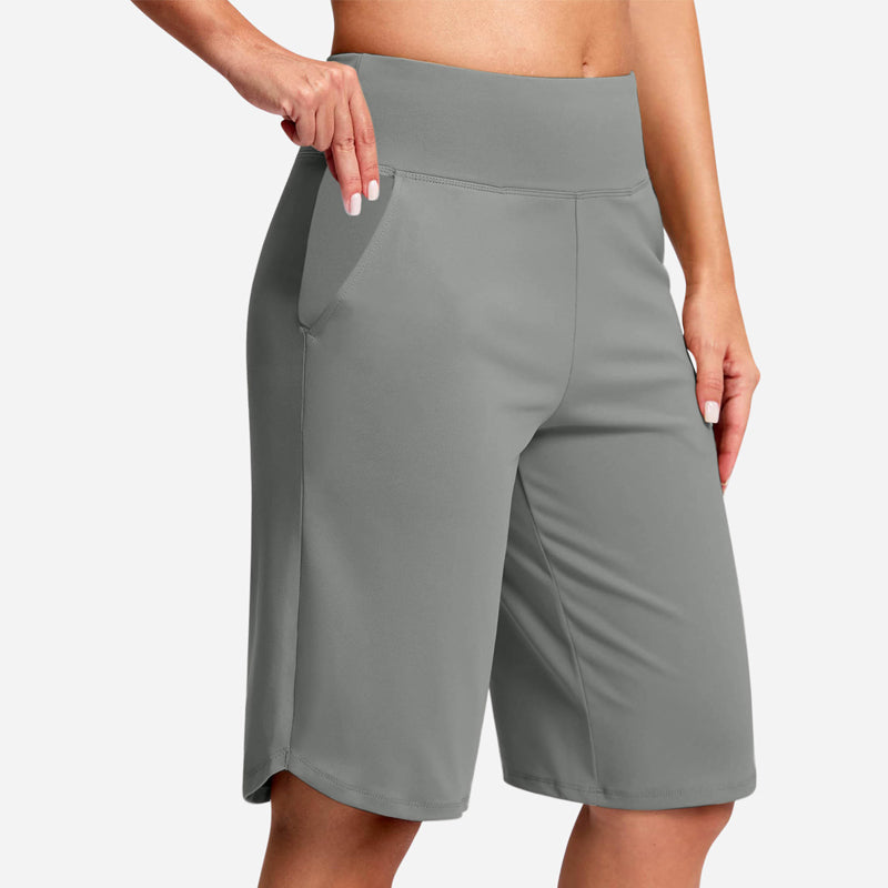 Odeliora - Komfortable hoch taillierte Bermudashorts