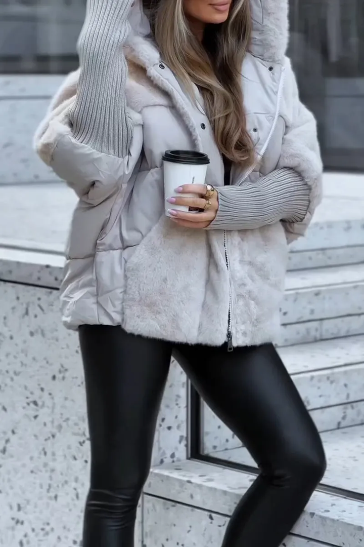Audra - Isolierende Winterjacke mit Kapuze