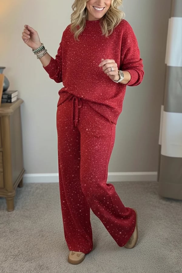 Celia - Jacke und Hose in Schimmer-Optik