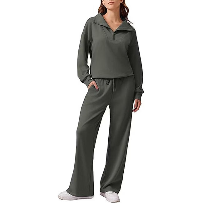 Maud - Legeres zweiteiliges Half-Zip-Set