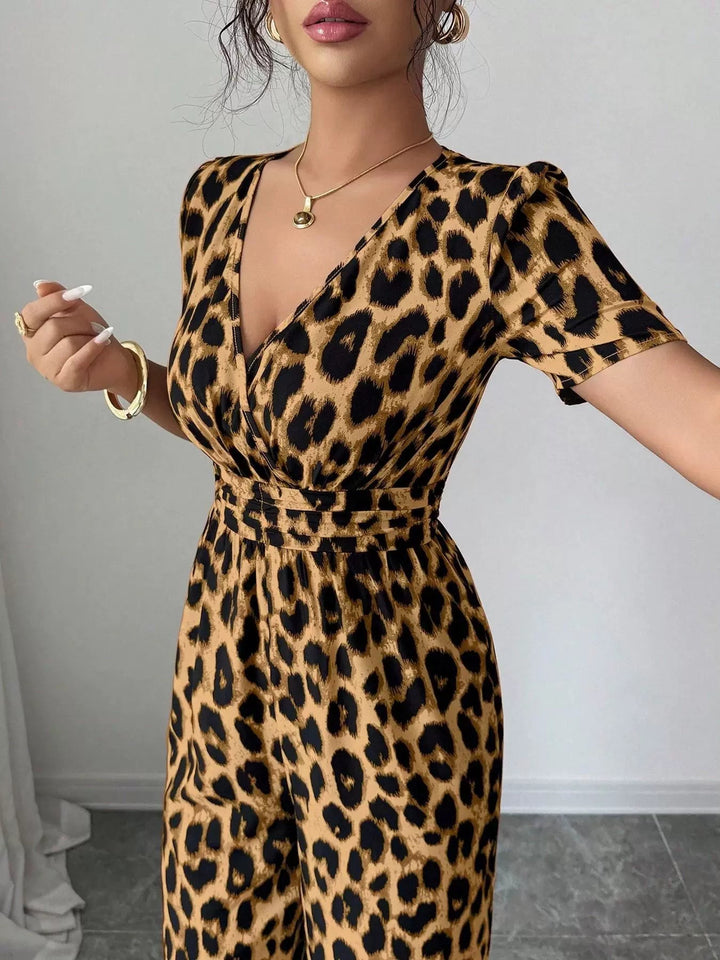 Eveliora - Eleganter Jumpsuit im Tierdruck