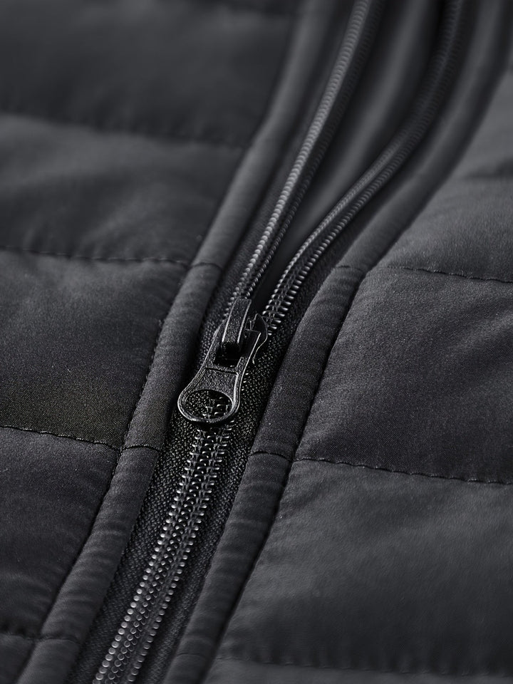 Cael - Strukturierte Jacke mit hohem Kragen
