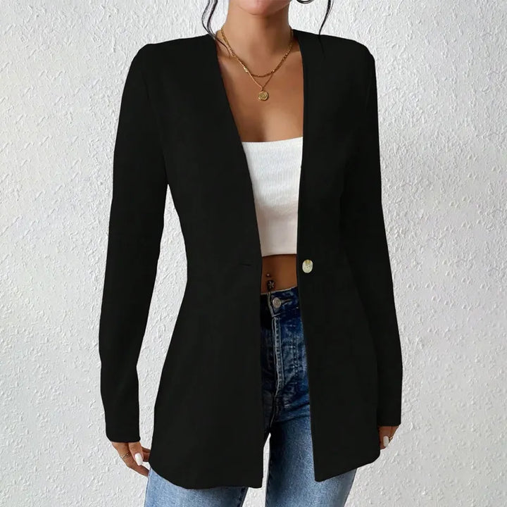 Alivienne - Massgeschneiderter Blazer mit Ein-Knopf-Verschluss
