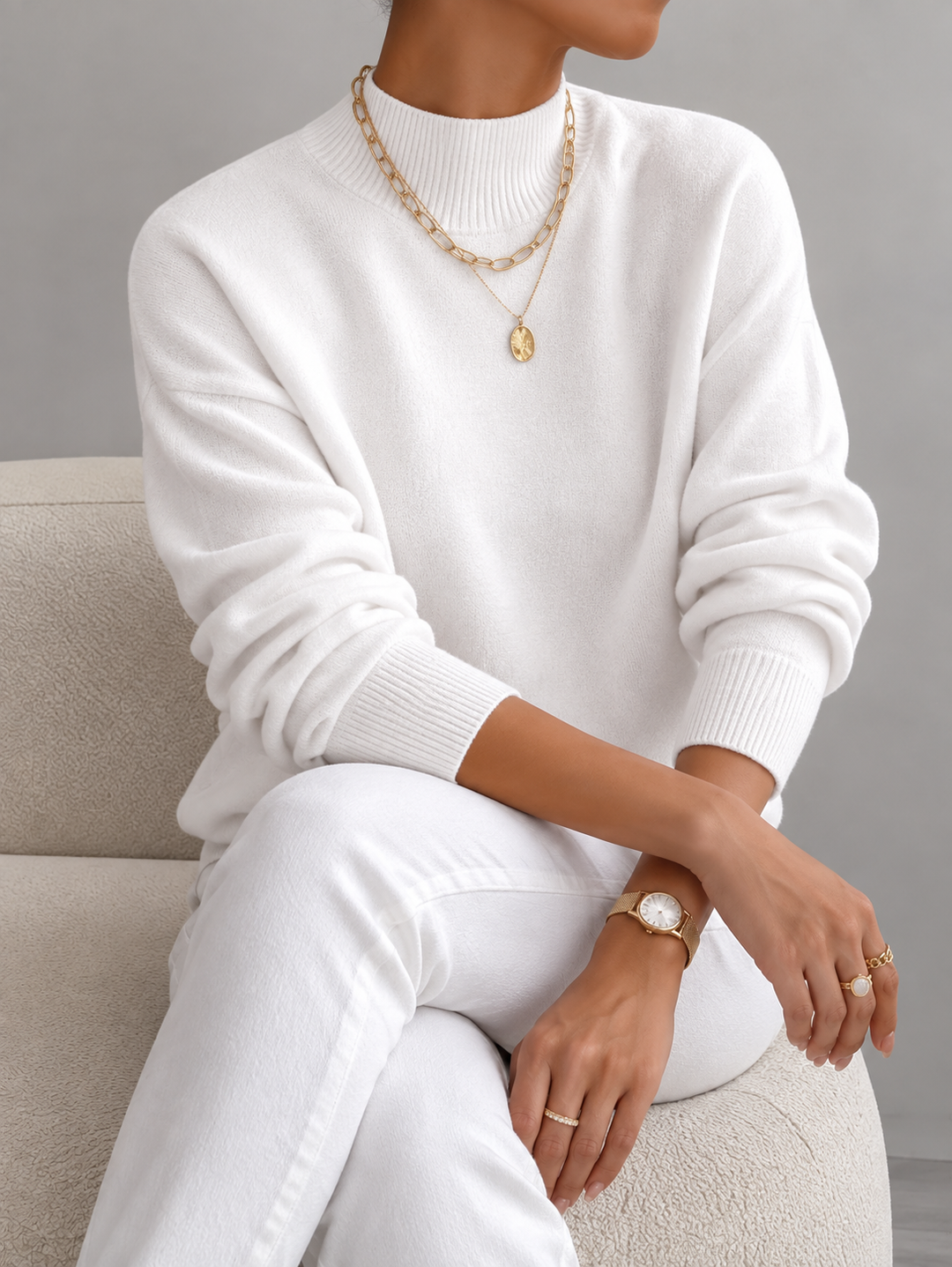 Jinty - Weicher-Touch Relaxed-Strickpullover