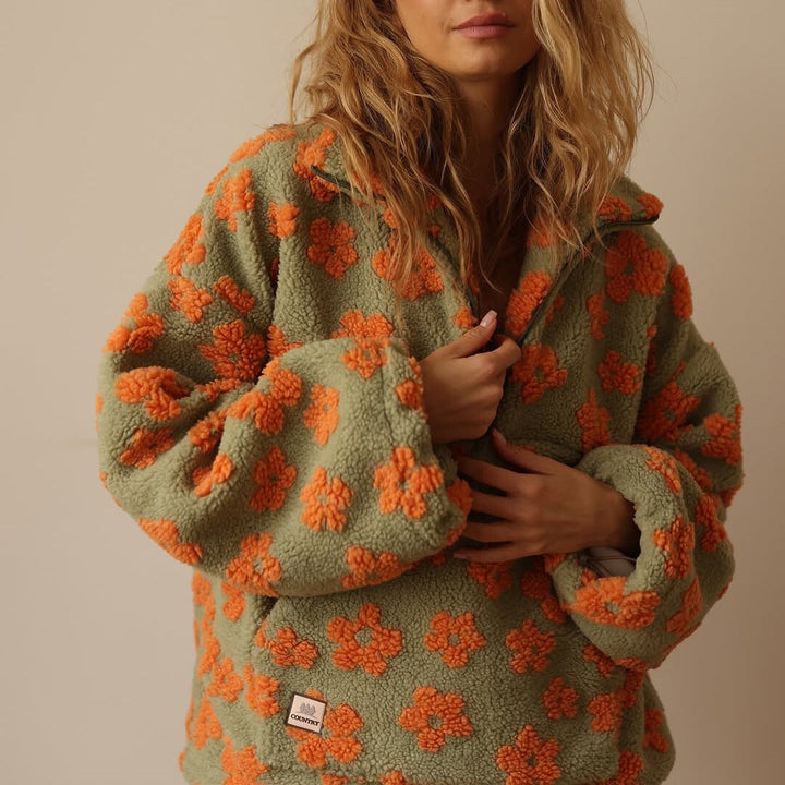 Fallon - Weichgriffiger Floral-Pullover