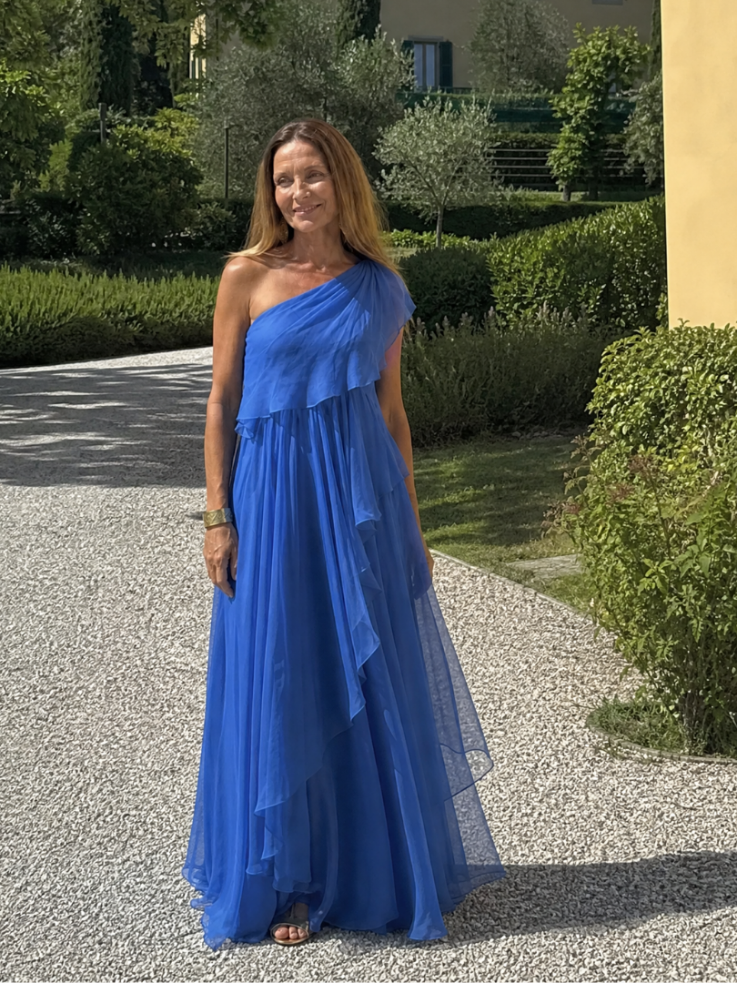 Katriana - Soft-Touch Maxikleid mit Rüschen