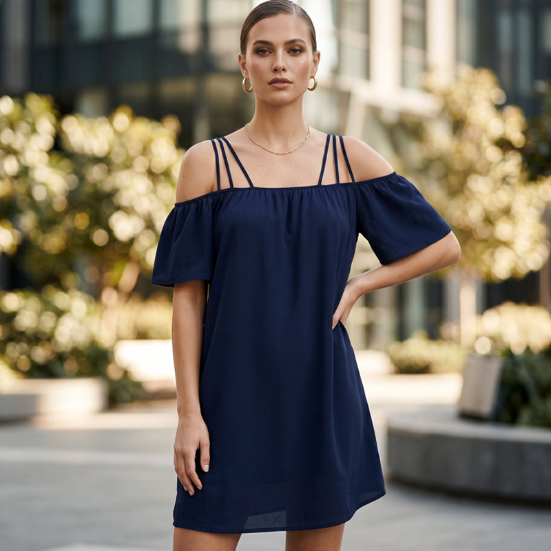 Alissia - luftiges Off-Shoulder-Kleid