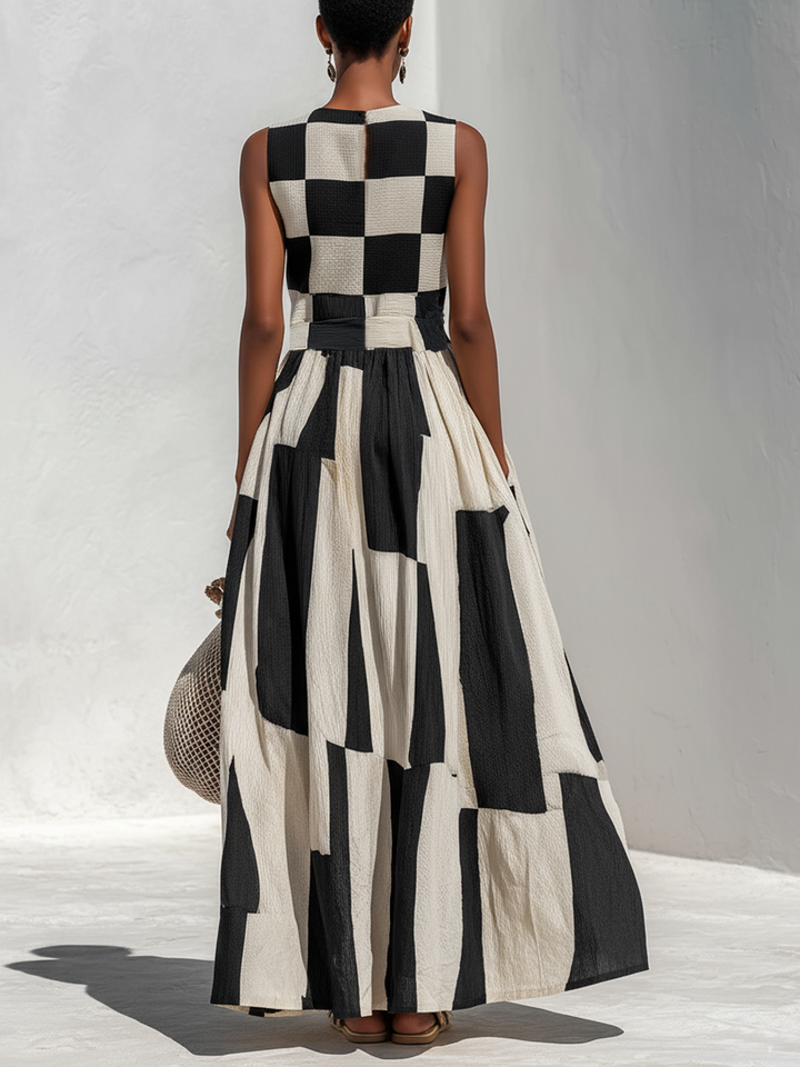 Solenna - Luftiges Maxikleid aus Leinen