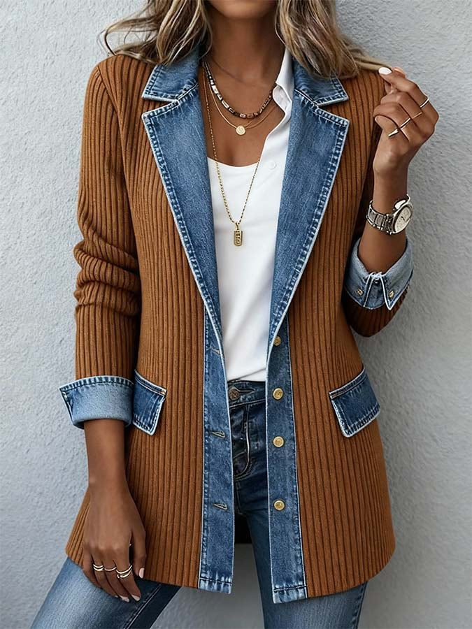 Zyrelle - Lässiger Strick-Cardigan mit Knopfleiste