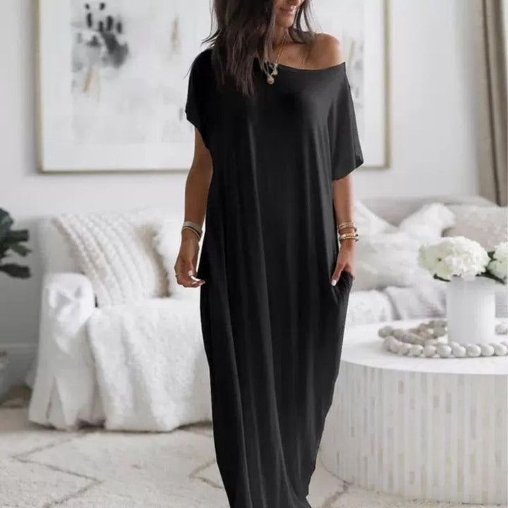 Adalynne - Legeres Off-Shoulder-Maxikleid