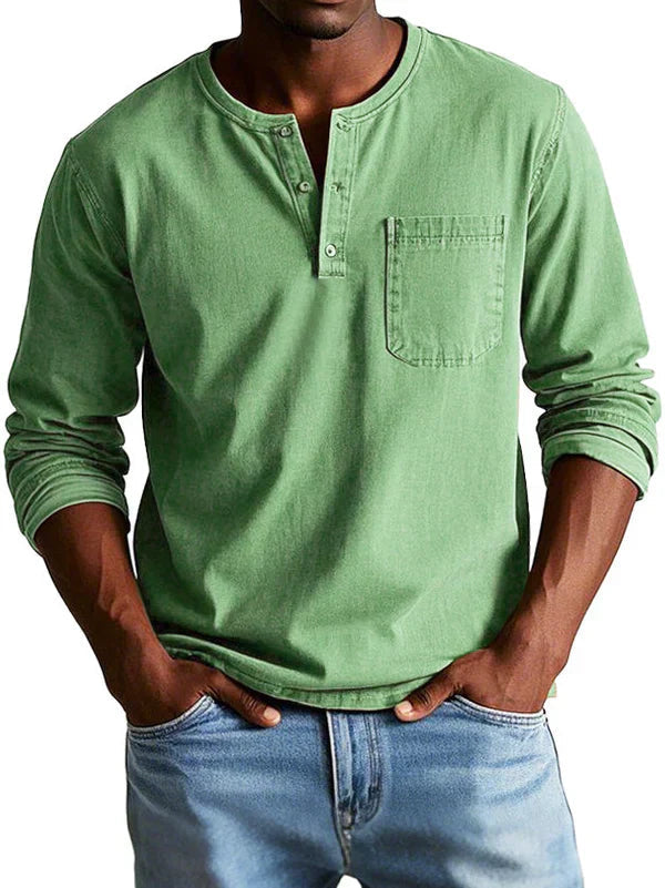 Emmett - Besonders weiches Henley-Shirt