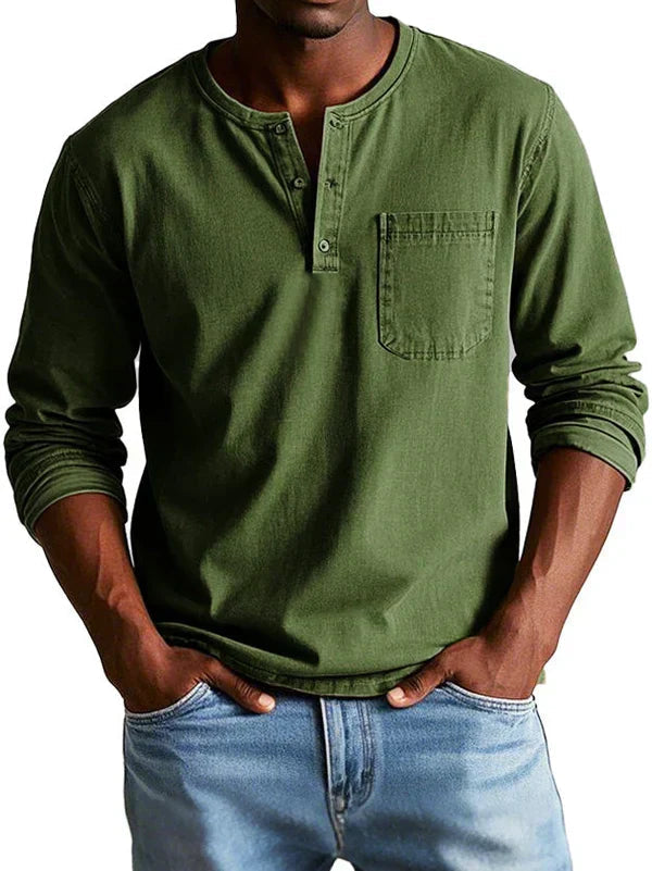Emmett - Besonders weiches Henley-Shirt