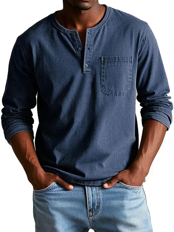 Emmett - Besonders weiches Henley-Shirt