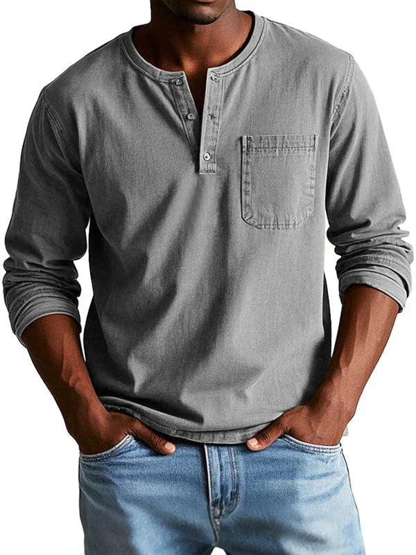 Emmett - Besonders weiches Henley-Shirt