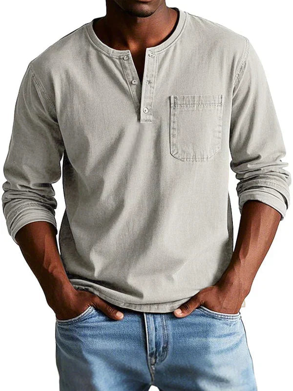 Emmett - Besonders weiches Henley-Shirt