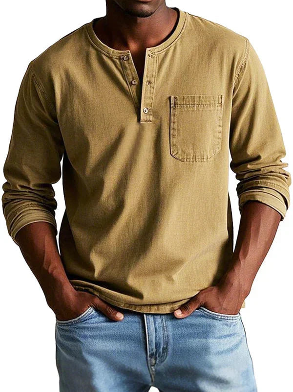 Emmett - Besonders weiches Henley-Shirt