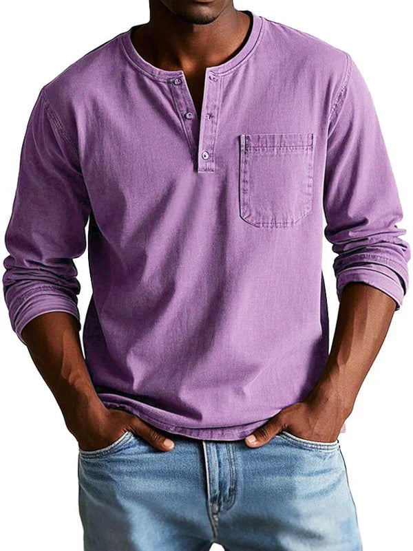 Emmett - Besonders weiches Henley-Shirt