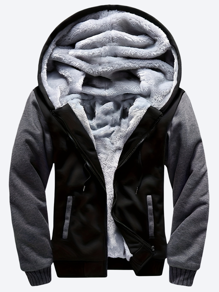 Dax - Schwere Camouflage-Kapuzenjacke mit Reissverschluss