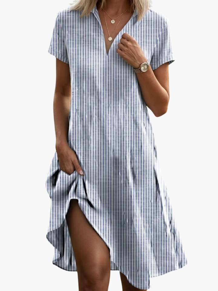 Leorine - Midi-Blumenkleid mit weicher Haptik