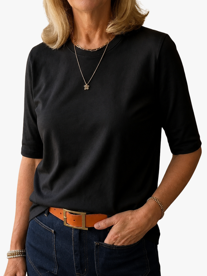 Isara - Soft-Touch Halbarm-T-Shirt