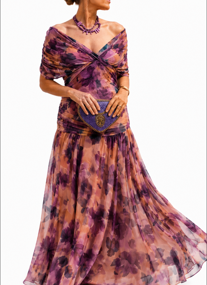 Solavelle - schulterfreies Soft-Touch-Meerjungfrau-Kleid