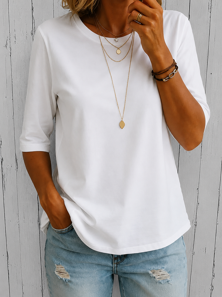 Isara - Soft-Touch Halbarm-T-Shirt