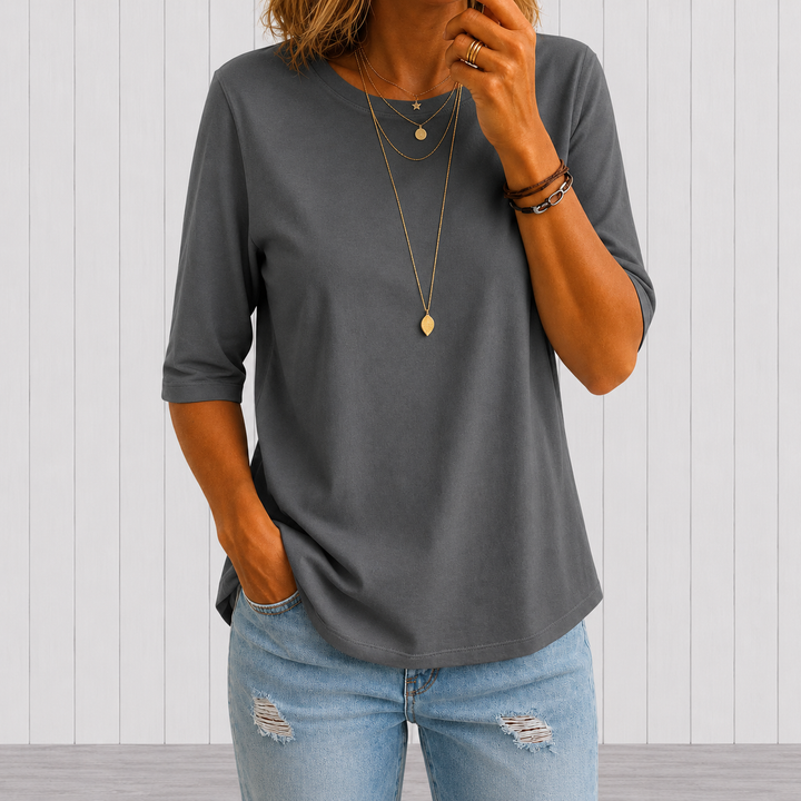 Isara - Soft-Touch Halbarm-T-Shirt