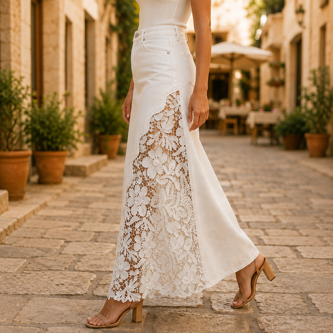 Faelyn - Eleganter High-Waist-Maxirock